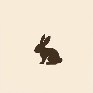 A symbol of a bunny or 'cruelty-free' logo
