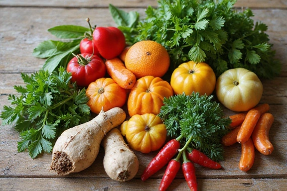 Natural ingredients like herbs and fruits